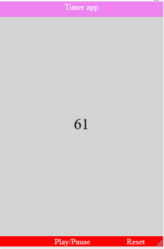 Output screen