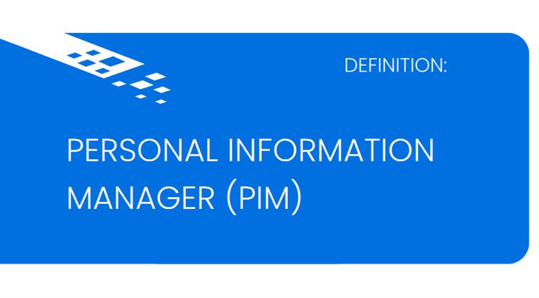 This image defines PIM software.
