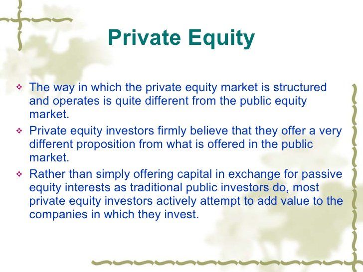 private equity