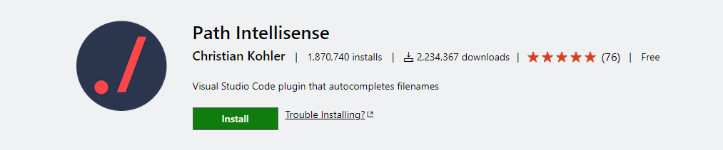 path intellisense