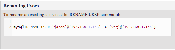 Renaming Users