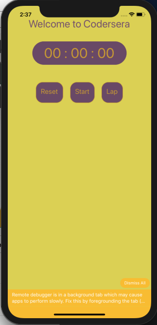React Native stopwatch