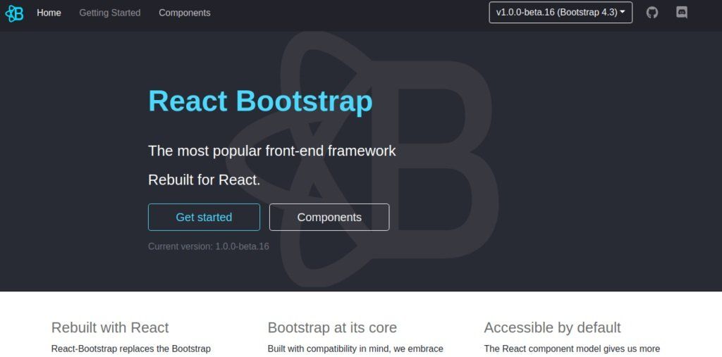 React Bootstrap