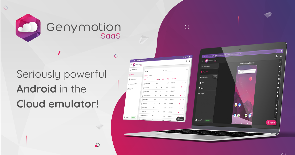 Genymotion cloud Android virtual devices
