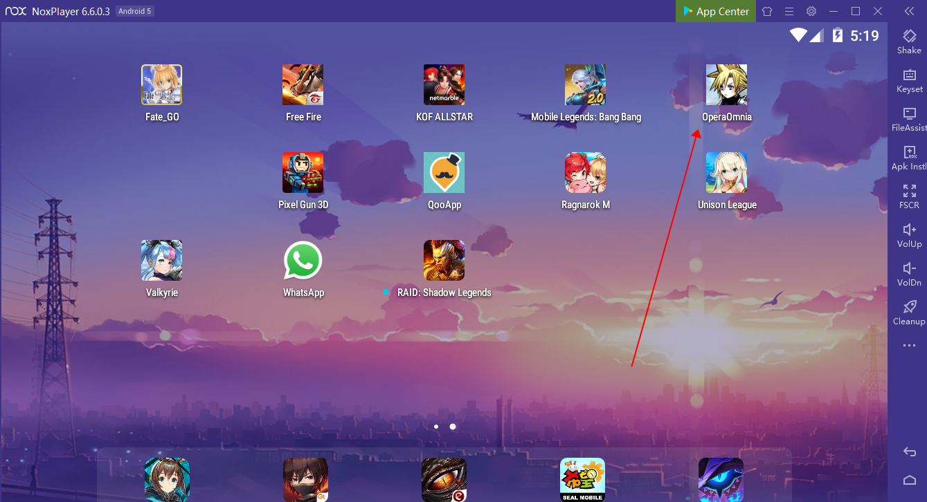 NoxPlayer 7 interface