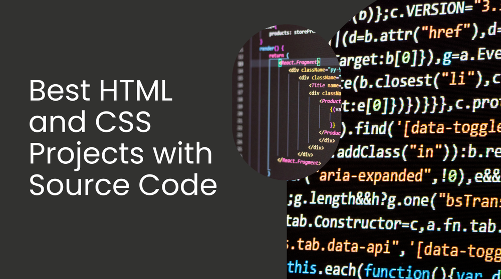 Any Css Project Best HTML and CSS Projects with Source Code 2026