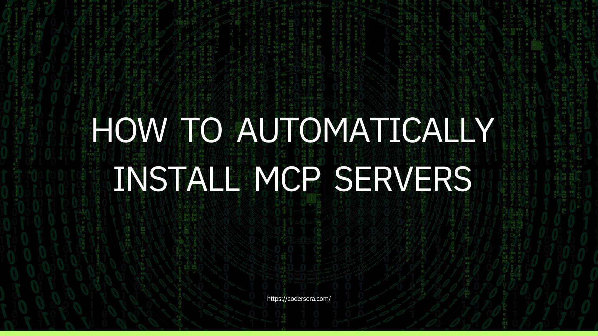 How to Automatically Install MCP Servers