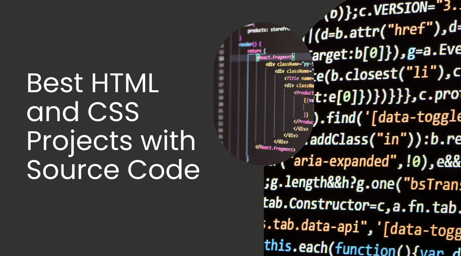 Best HTML And CSS Projects with Source Codes