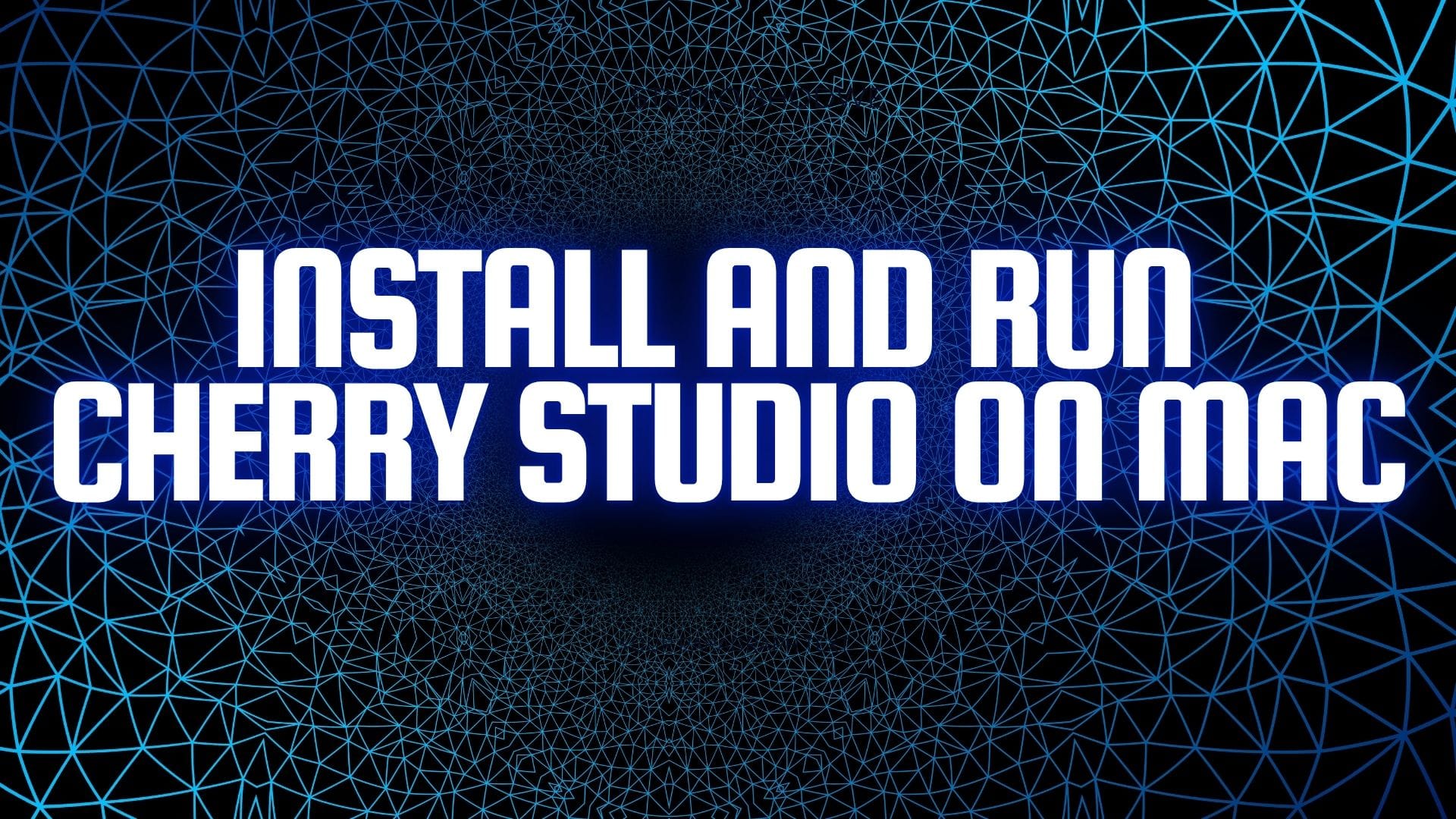 Install and Run Cherry Studio on Mac