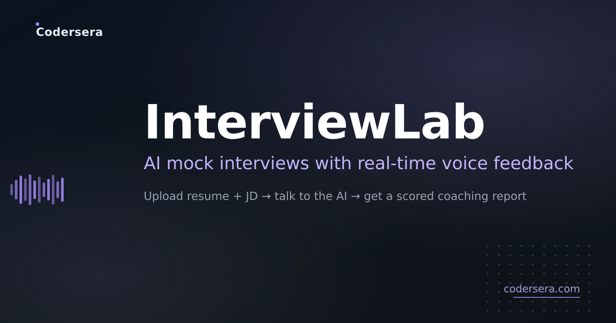 InterviewLab — AI mock interviews with real-time voice feedback