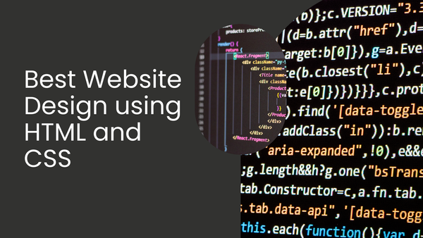 Best Website Design using HTML and CSS